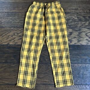 Yellow Plaid Men's Pants
